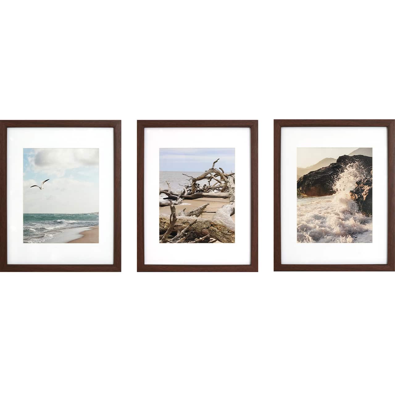 6 Packs: 3 ct. (18 total frames) Gallery™ 8" x 10" Brown Frame with Mat by Studio Décor®